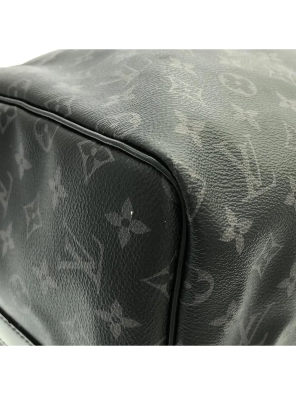 Louis Vuitton Monogram Eclipse Keepall Bandouliere 55 Boston Bag